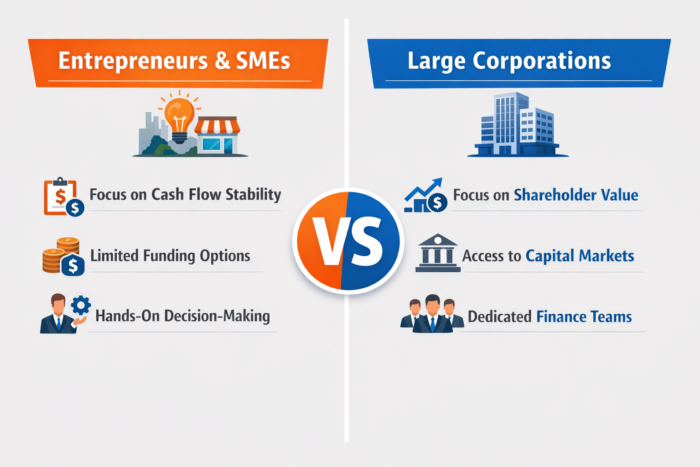 Entrepreneurs & SMEs vs large corporations